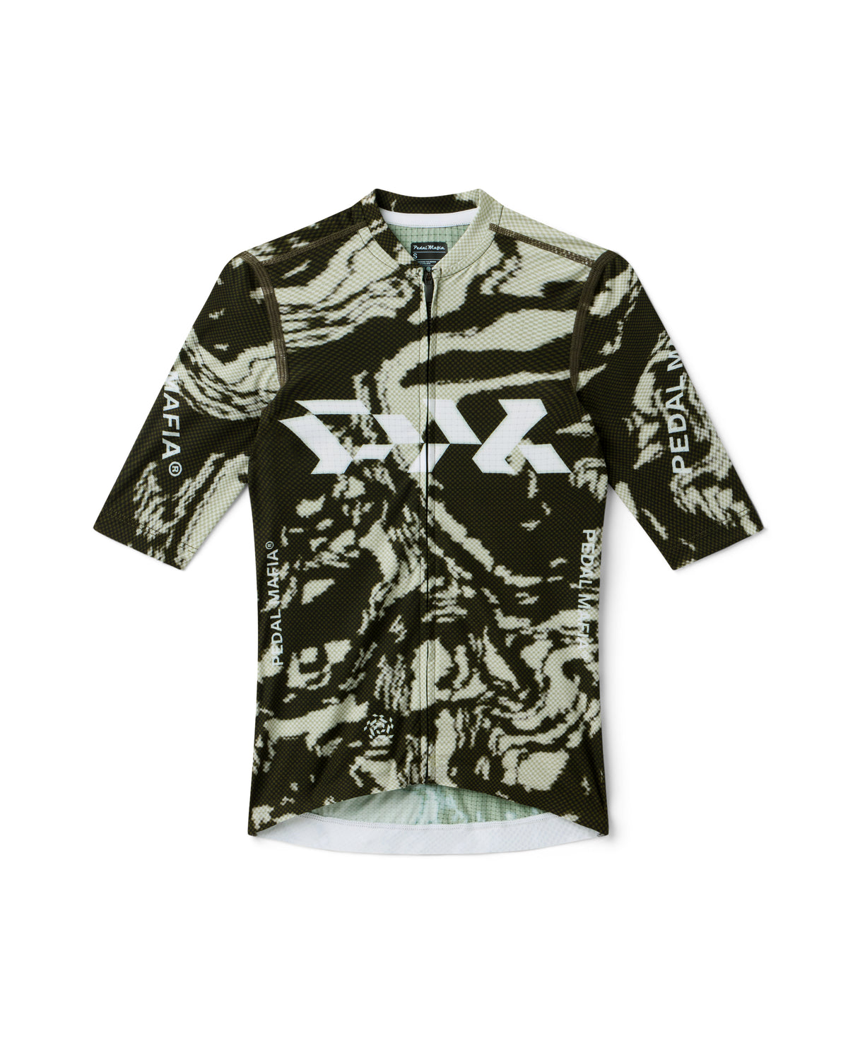 Women's Pro Race Jersey - Glitch Flow Desert Green