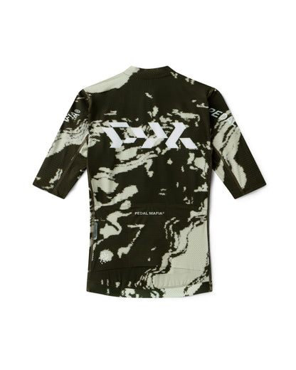 Women's Pro Race Jersey - Glitch Flow Desert Green
