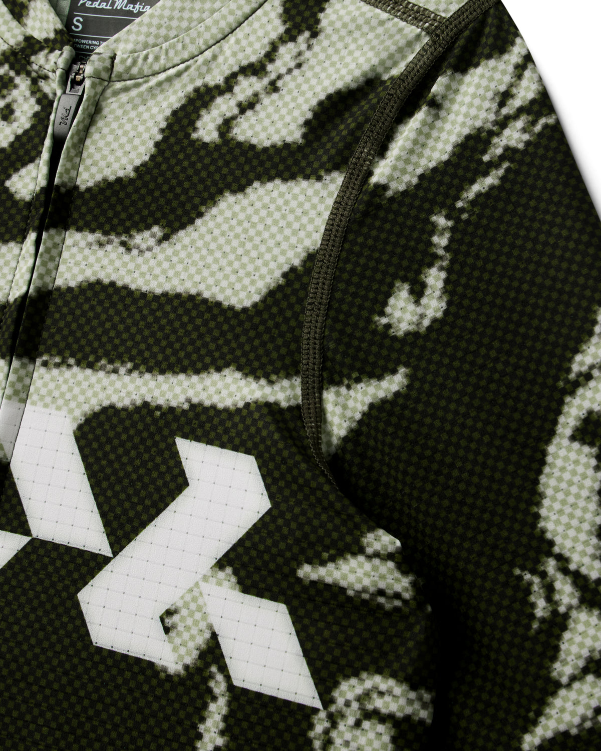 Women's Pro Race Jersey - Glitch Flow Desert Green