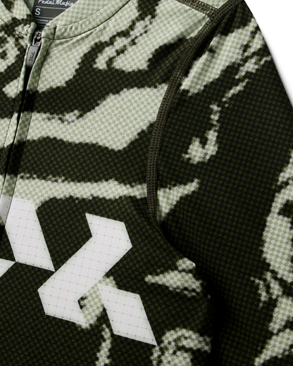 Women's Pro Race Jersey - Glitch Flow Desert Green