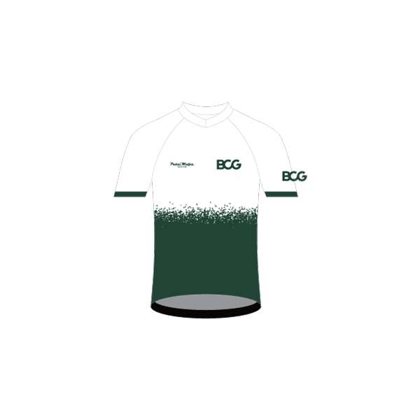 Custom Short Sleeve Tech T - Boston Consulting Group Green Splatter