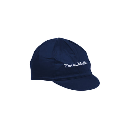 Cotton Cycling Cap - Navy Traditional Logo