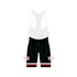 Custom Core Bib Black/Red/White- Frank's Ride