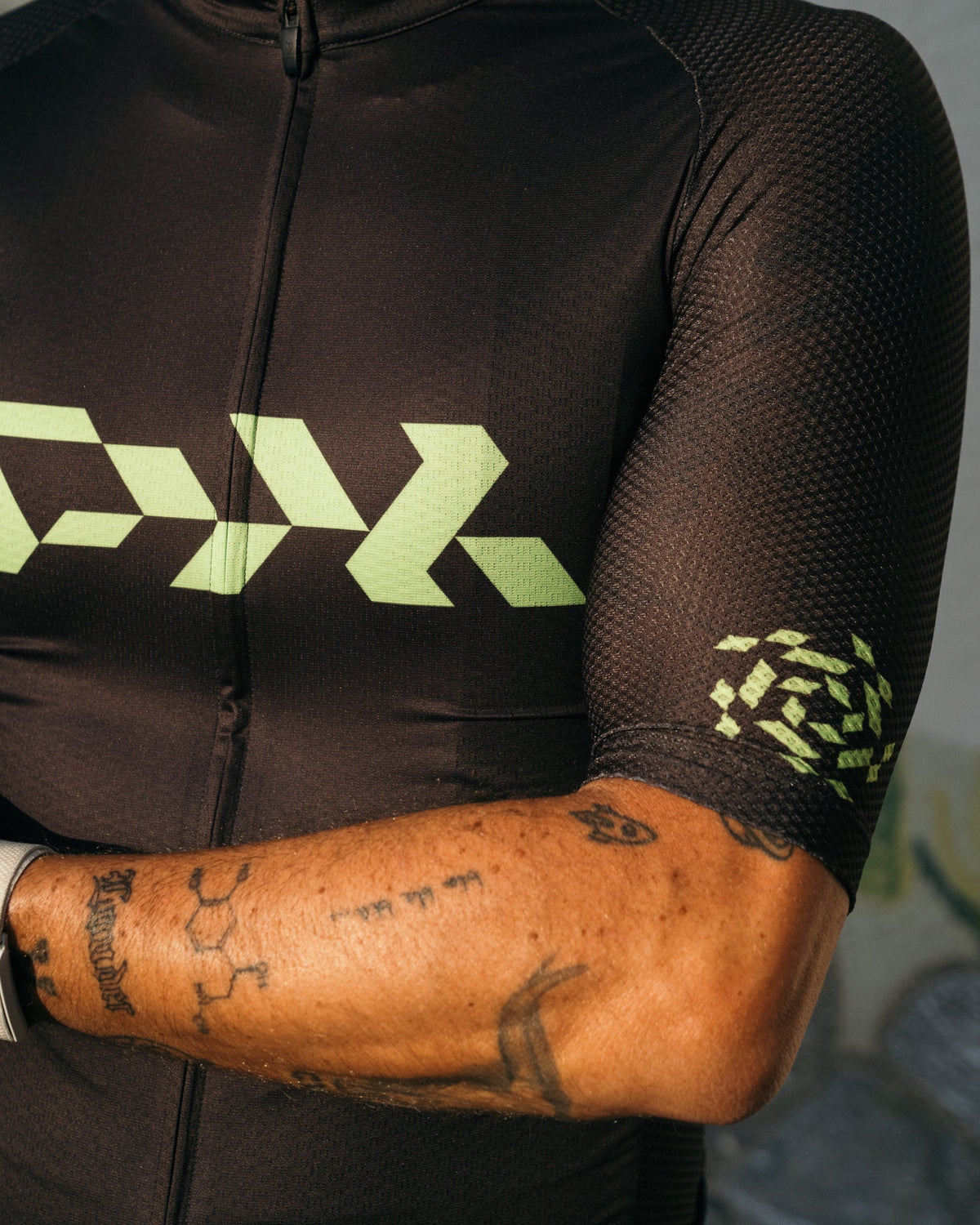 Camiseta Core para hombre - Carbon Black Lime