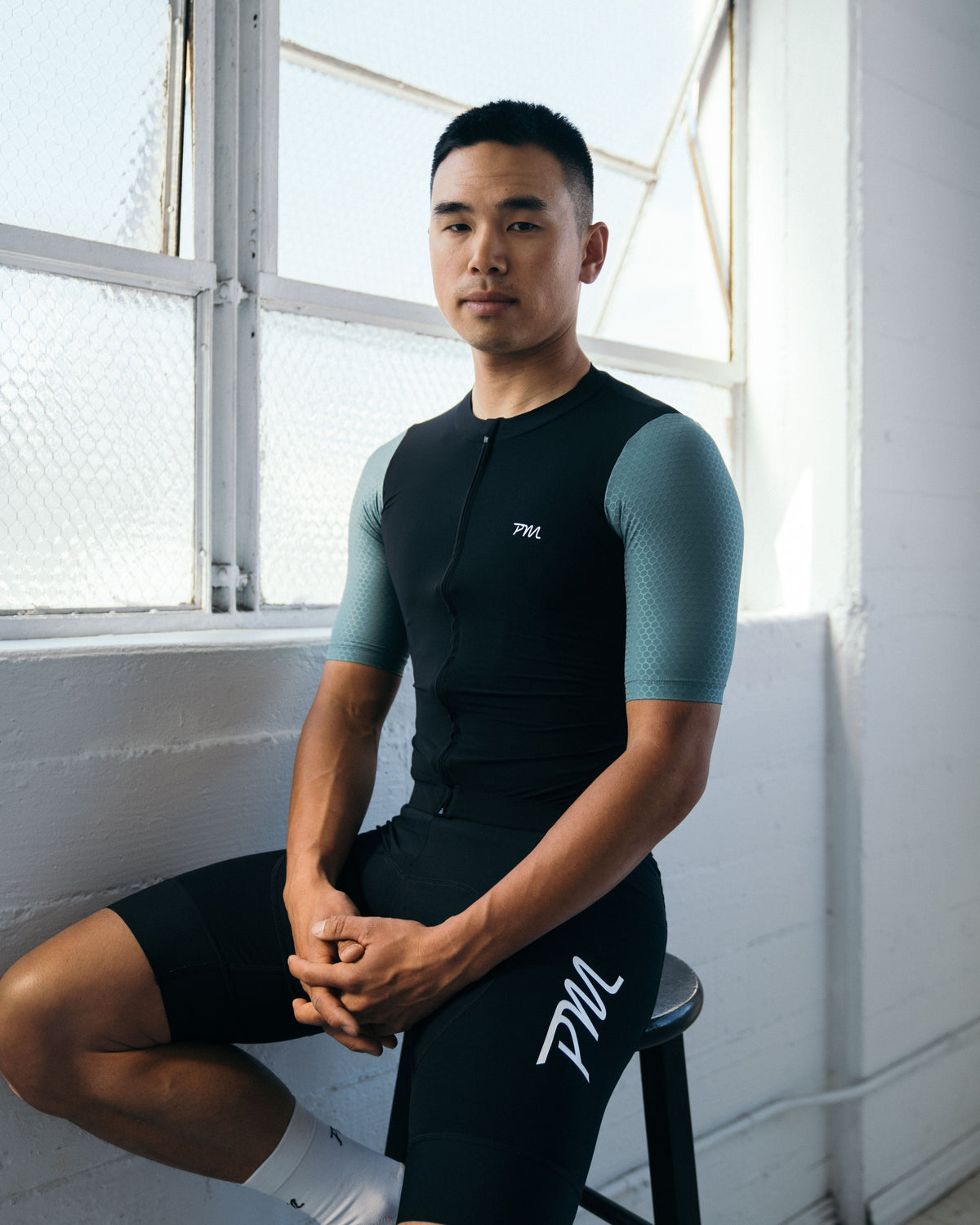 Men's Pro Bib - Black White (25)