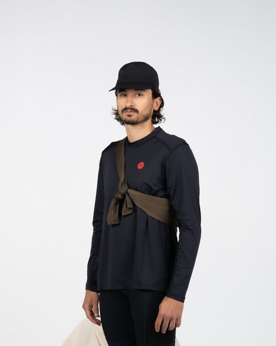 Pedal Mafia Pro Nomadic Long Sleeve Tech Tee - Black