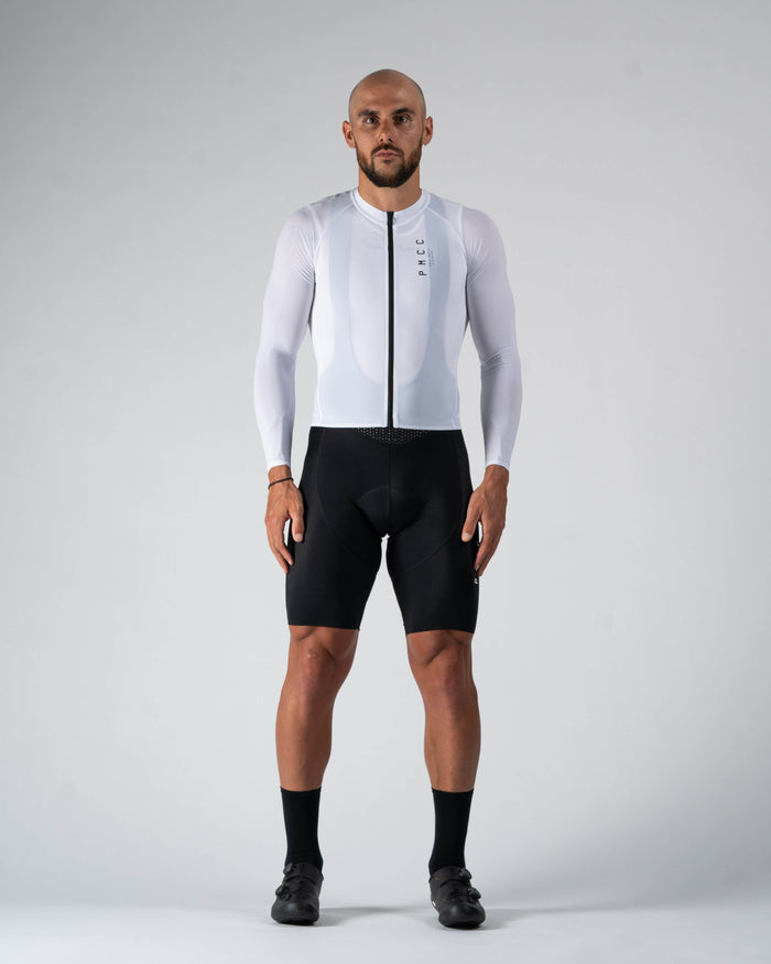 Pedal Mafia, Cycling Jersey, Long Sleeve, White