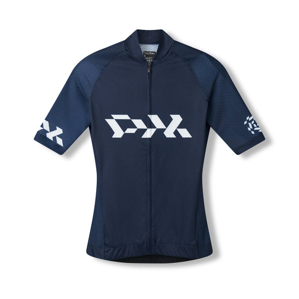 Womens Core Cycling Jersey - Navy White | Pedal Mafia