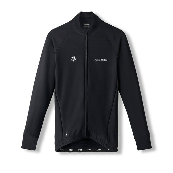 ウェア Pedal Mafia Mens Pro Thermal Jacket S Mens Core Thermal Cycling Jacket - Black | Pedal Mafia