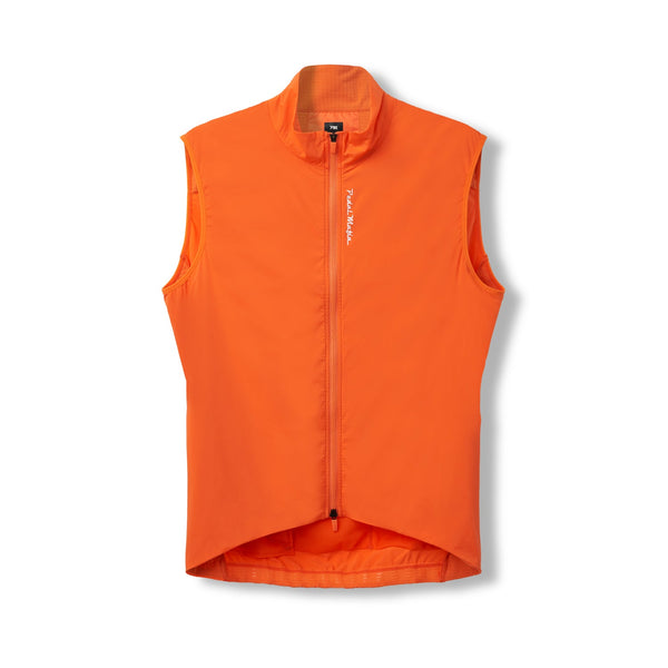 Mens Core Cycling Vest, Gilet - Orange | Pedal Mafia