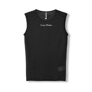 Camiseta interior para hombre - Negro Sin mangas