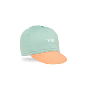 Pro Cycling Cap - Grey Turquoise Peach
